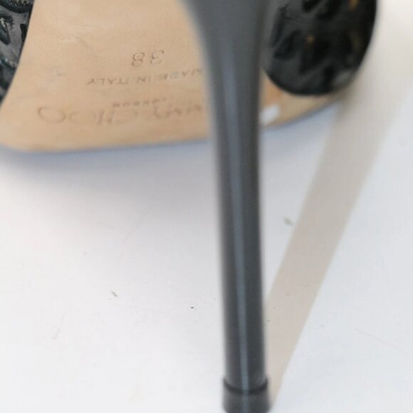 Jimmy Choo Tactic Cut Out Caged Black Bootie Pumps Womens EU 38 US 8 - Picture 13 of 16